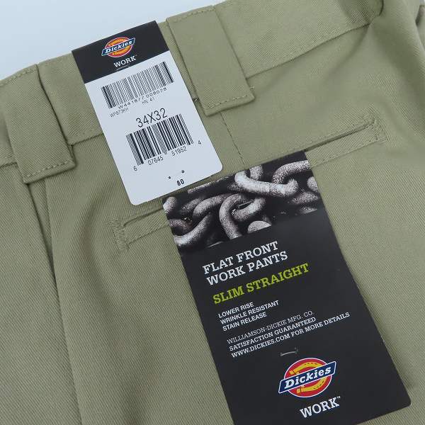 実際に弊社で買取させて頂いた(3)【未使用】Dickies/ディッキーズ ワークパンツ/チノパン カーキ/34の画像 7枚目