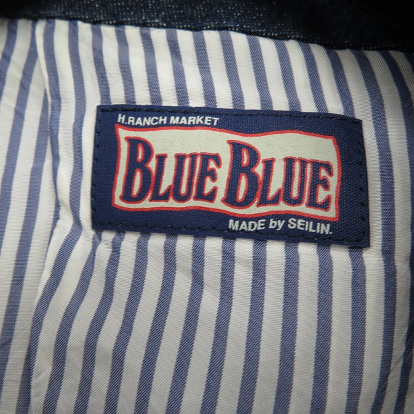 実際に弊社で買取させて頂いたBLUE BLUE/ブルーブルー キュプラ混デニムテーラードジャケット/3の画像 2枚目