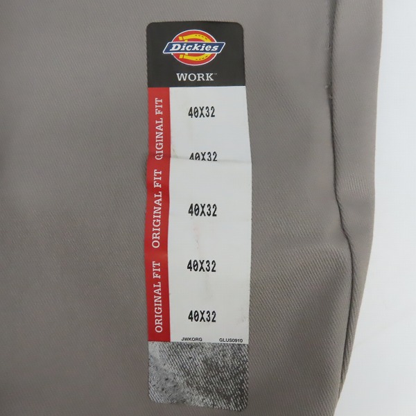実際に弊社で買取させて頂いた【未使用】Dickies/ディッキーズ ワークパンツ/チノパン グレー系 40の画像 7枚目