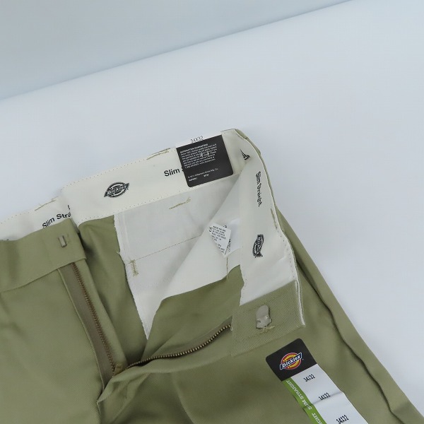 実際に弊社で買取させて頂いた(3)【未使用】Dickies/ディッキーズ ワークパンツ/チノパン カーキ/34の画像 4枚目