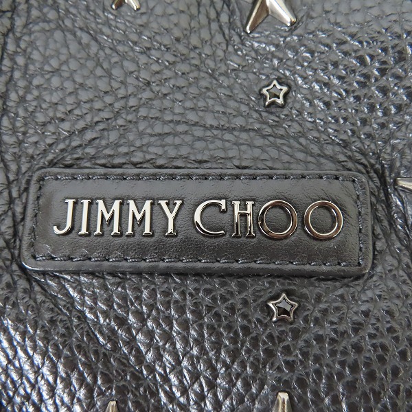 実際に弊社で買取させて頂いたJIMMY CHOO/ジミーチュウ スタースタッズ 内カモフラ/迷彩 カーフレザー PIMLICO GRY トートバッグ の画像 7枚目