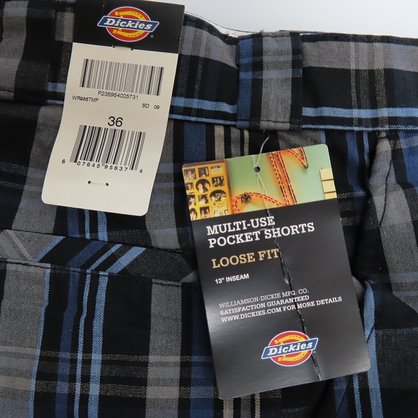 実際に弊社で買取させて頂いた【おまとめ品】Dickies/ディッキーズ MULTI USE POCKET SHORTS/マルチユーズ ポケット ショーツ/チェック柄 ハーフパンツ/36の画像 4枚目