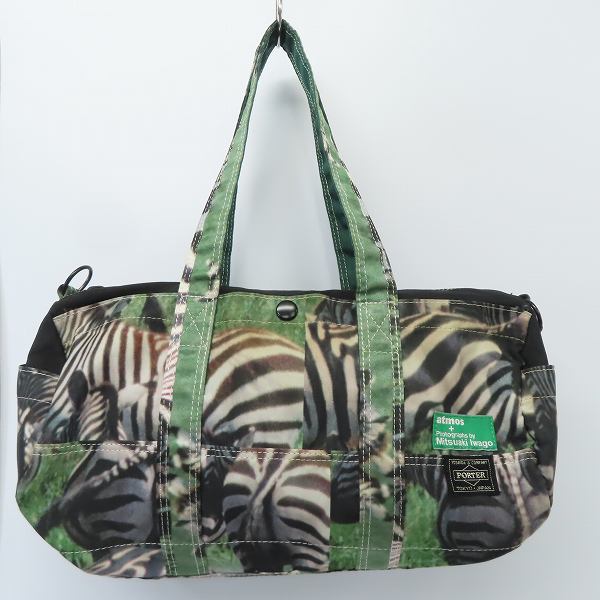 実際に弊社で買取させて頂いたPORTER×ATMOS×Mitsuaki Iwago/ポーター×アトモス×岩合光昭 2wayボストンバッグ
