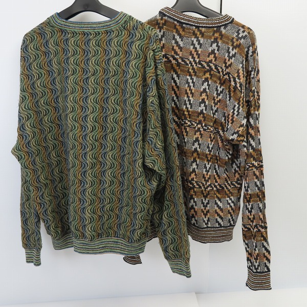 実際に弊社で買取させて頂いたJHANE BARNES/ジェーンバーンズ ヴィンテージ 総柄 ニット セーター/M/XL/2点セットの画像 1枚目