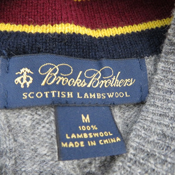 実際に弊社で買取させて頂いたBrooks Brothers/ブルックスブラザーズ Vネック ニットベスト/M 2点セットの画像 2枚目