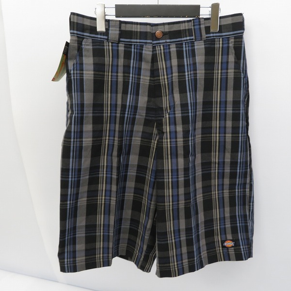 実際に弊社で買取させて頂いた【おまとめ品】Dickies/ディッキーズ MULTI USE POCKET SHORTS チェック柄 ハーフパンツ Size：32の画像 5枚目