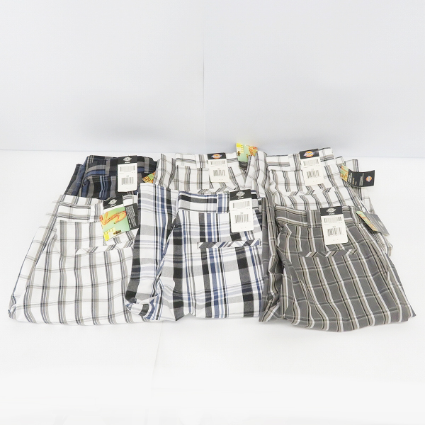 実際に弊社で買取させて頂いた【おまとめ品】Dickies/ディッキーズ MULTI USE POCKET SHORTS/マルチユーズ ポケット ショーツ/チェック柄 ハーフパンツ/32
