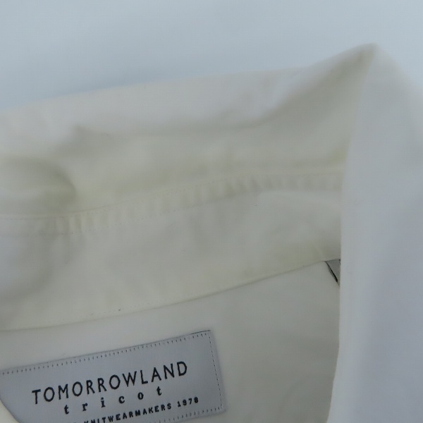 実際に弊社で買取させて頂いたTOMORROWLAND/トゥモローランド tricot  ニット切り替えシャツ/Sの画像 5枚目