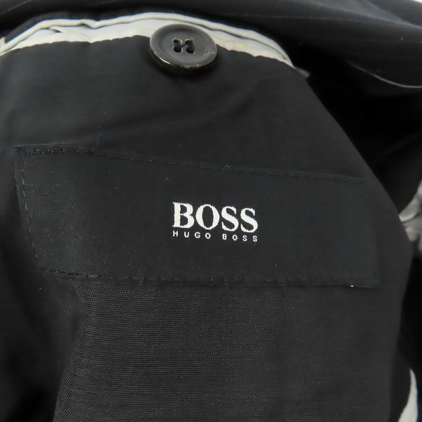 実際に弊社で買取させて頂いたHUGO BOSS/ヒューゴボス ストライプ柄 ウールテーラードジャケット 48の画像 2枚目