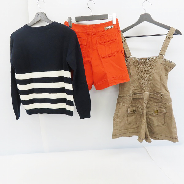 実際に弊社で買取させて頂いたBURBERRY BLUE LABEL/バーバリーブルーレーベル他 ハーフパンツ/ニット等 3点セットの画像 1枚目