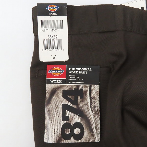 実際に弊社で買取させて頂いた【未使用】Dickies/ディッキーズ ワークパンツ/チノパン ダークブラウン 38の画像 9枚目