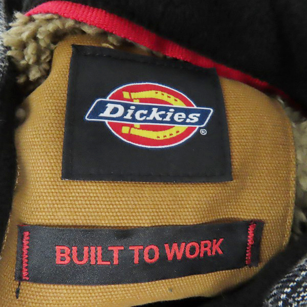 実際に弊社で買取させて頂いたDickies/ディッキーズ BUILT TO WORK シェルパライン シャツジャケット プレイドチェック/Lの画像 2枚目