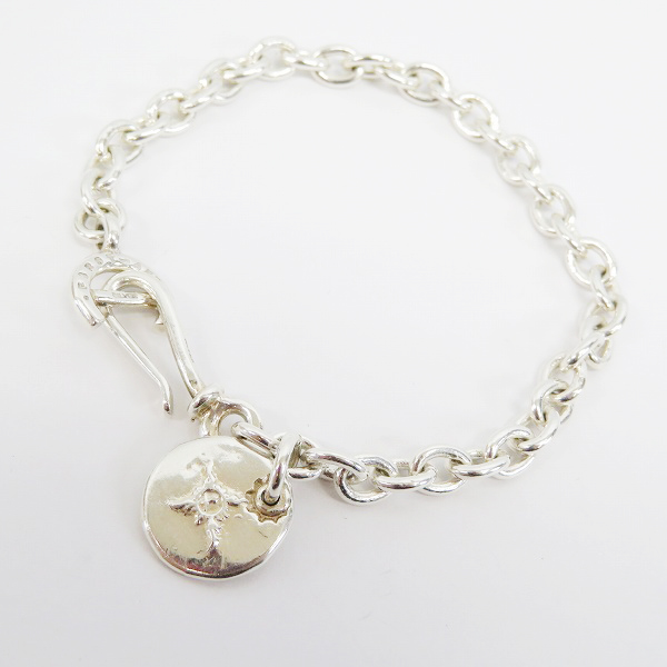 実際に弊社で買取させて頂いたFIRST ARROWS/ファーストアローズ メタル付 カスタム 2φチェーンブレスレット BR-045