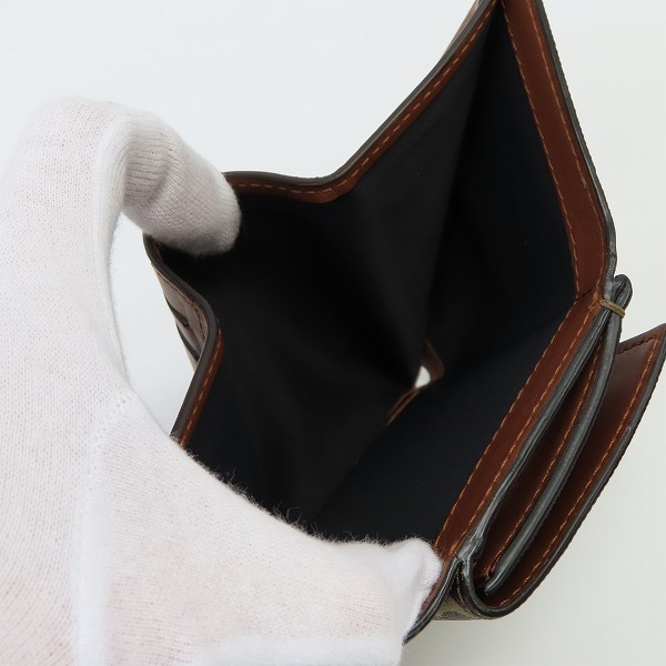 実際に弊社で買取させて頂いたBURBERRY/バーバリー LARK TB MONOGRAM E-CANVAS モノグラム 三つ折りミニ財布の画像 6枚目