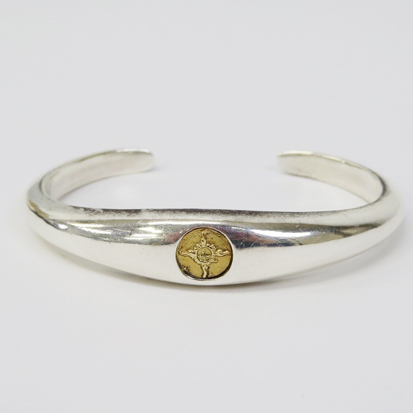 実際に弊社で買取させて頂いた【ギャラ付】FIRST ARROW'S/ファーストアローズ K18付 サークルセンターバングル BR-291の画像 1枚目