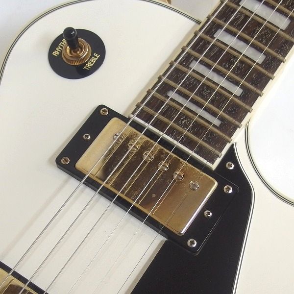 実際に弊社で買取させて頂いた★Epiphone/エピフォン Les Paul Custom Pro/レスポールカスタム プロ コイルタップ＆フェイズ搭載 ソフトケース付の画像 4枚目