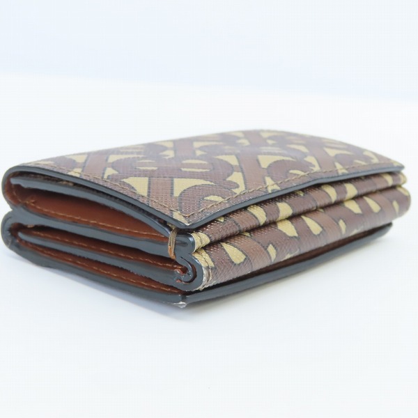 実際に弊社で買取させて頂いたBURBERRY/バーバリー LARK TB MONOGRAM E-CANVAS モノグラム 三つ折りミニ財布の画像 2枚目