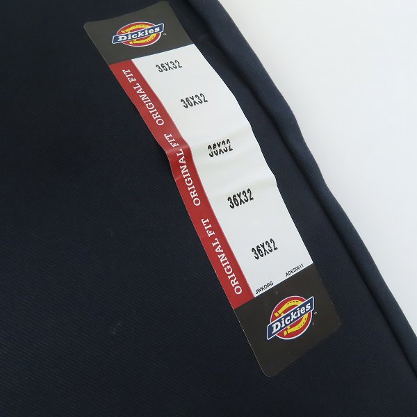 実際に弊社で買取させて頂いた【未使用】Dickies/ディッキーズ ワークパンツ/チノパン ダークネイビー 874DN/36の画像 5枚目