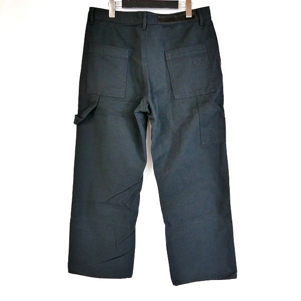 実際に弊社で買取させて頂いた【JPタグ】LOEWE/ロエベ コットンパンツ/ワークパンツ ブラック /48の画像 1枚目