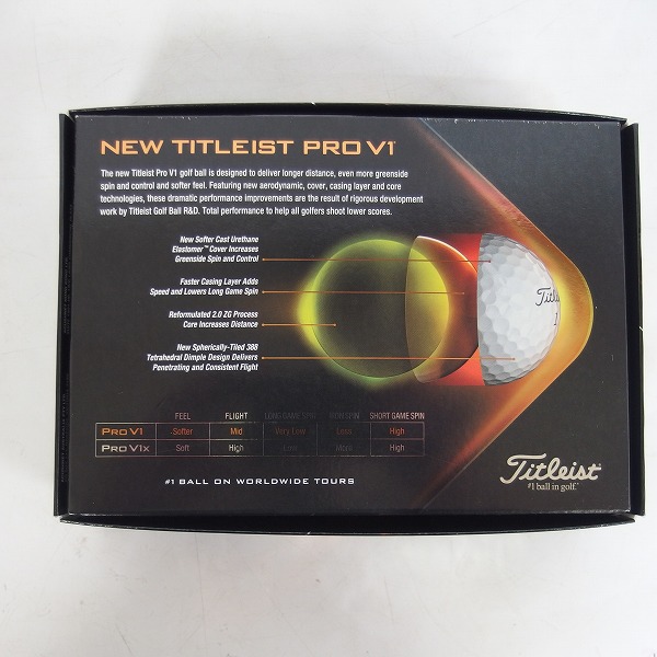実際に弊社で買取させて頂いた【未使用】Titleist/タイトリスト PRO V1 2021年モデル ゴルフボール 2ダースの画像 3枚目