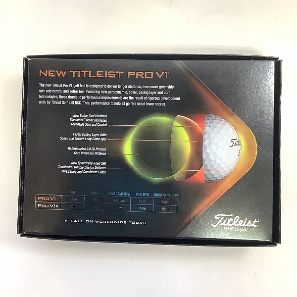 実際に弊社で買取させて頂いた(1)【未使用】Titleist/タイトリスト PRO V1 ホワイト ゴルフボール 1ダースの画像 3枚目