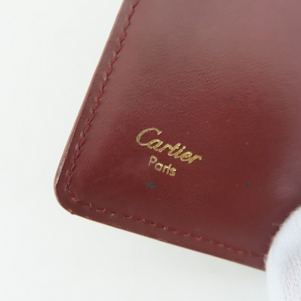 実際に弊社で買取させて頂いたCartier/カルティエ マストライン レザー 6連キーケース ボルドーの画像 6枚目