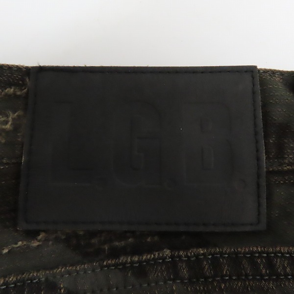 実際に弊社で買取させて頂いたLGB/ルグランブルー ウルフダメージデニムパンツ/29の画像 2枚目