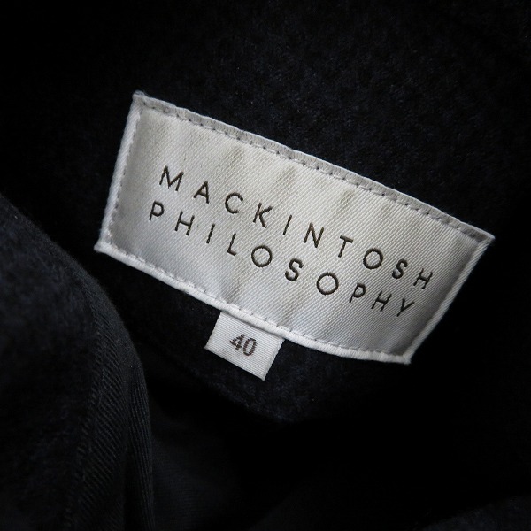 実際に弊社で買取させて頂いたMACKINTOSH PHILOSOPHY/マッキントッシュフィロソフィー リバーシブルコート H1C96-693-29 /40の画像 4枚目