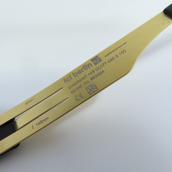 実際に弊社で買取させて頂いたic! berlin/アイシーベルリン 124 bollestr. メガネフレーム アイウェアの画像 5枚目