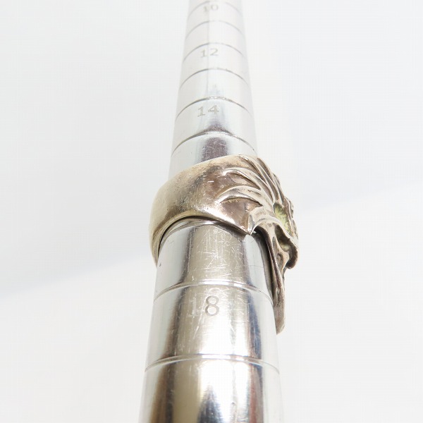 実際に弊社で買取させて頂いたCRAZY PIG/クレイジーピッグ EL MUERTO MEXICAN SKULL/エルムエルト メキシカンスカル リング 16.5号の画像 9枚目