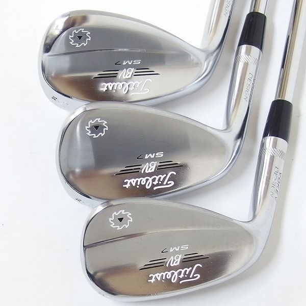実際に弊社で買取させて頂いたTitleist/タイトリスト BV/ボーケイデザイン SM7 ウェッジ レフティ/左用 50/12,56/14,60/14 3本セットNSPRO FLEX：Sの画像 3枚目