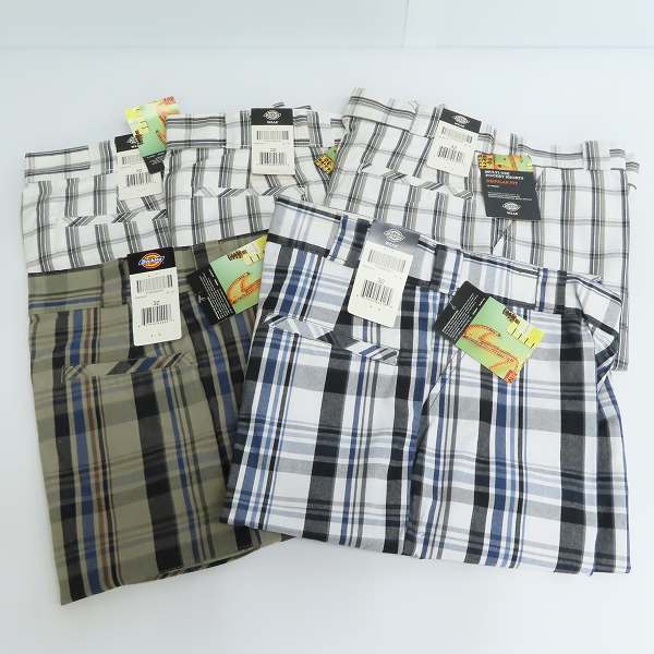 実際に弊社で買取させて頂いた【おまとめ品】Dickies/ディッキーズ MULTI USE POCKET SHORTS/マルチユーズ ポケット ショーツ/チェック柄 ハーフパンツ/32
