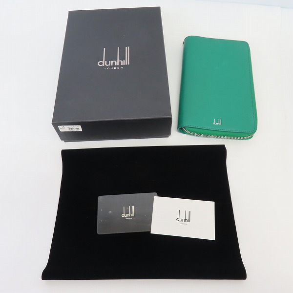 実際に弊社で買取させて頂いたdunhill/ダンヒル レザー ラウンドジップ 長財布 ロングウォレットの画像 8枚目