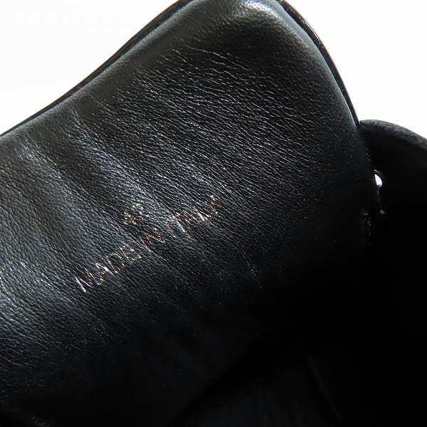 実際に弊社で買取させて頂いたJIMMY CHOO/ジミーチュウ スタースタッズ エナメル ハイカットスニーカー/42の画像 5枚目