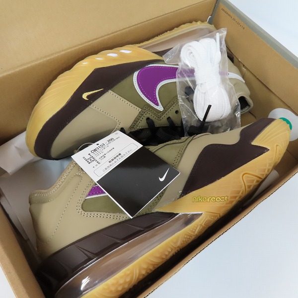 実際に弊社で買取させて頂いた【未使用】Nike×atoms/ナイキ×アトモス Lebron 18 LowViotech スニーカー CW3153-200 /26.5の画像 8枚目