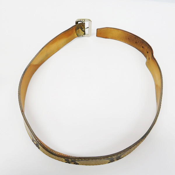 実際に弊社で買取させて頂いたHEAD PORTER/ヘッドポーター パイソンレザーベルト の画像 7枚目