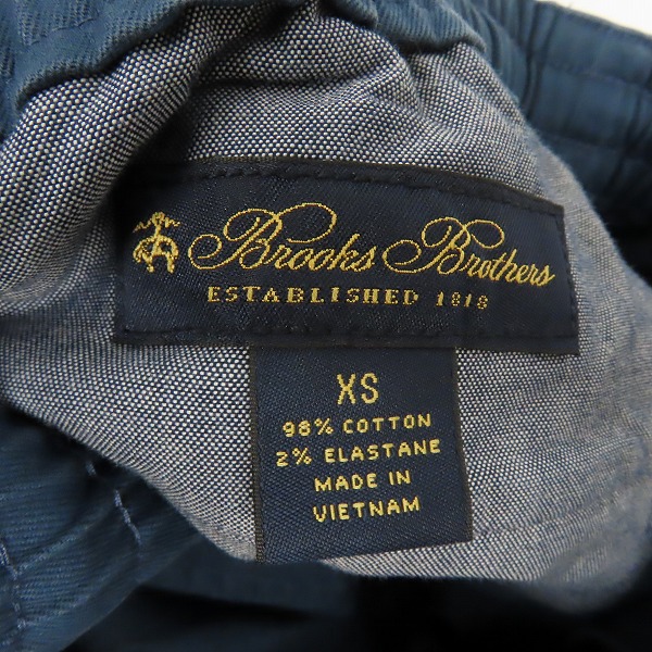 実際に弊社で買取させて頂いたBROOKS BROTHERS/ブルックスブラザーズ ウォッシュドコットン ストレッチツイル サイドライン トラックパンツ/XSの画像 2枚目