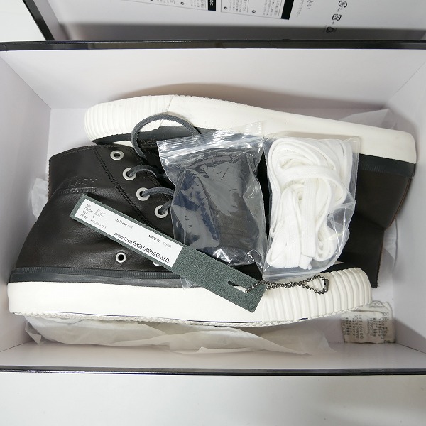 実際に弊社で買取させて頂いたISAMUKATAYAMA BACKLASH/バックラッシュ ロイヤルフラッシュ別注 レザー ハイカットスニーカー RF-S01/Mの画像 8枚目