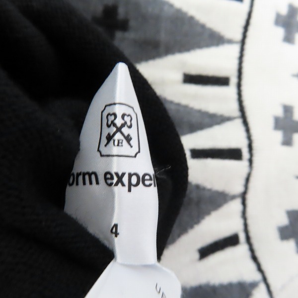 実際に弊社で買取させて頂いたuniform experiment/ユニフォームエクスペリメント FAIR ISLE CREWNECK KNIT クルーネックニット UE-212050の画像 4枚目