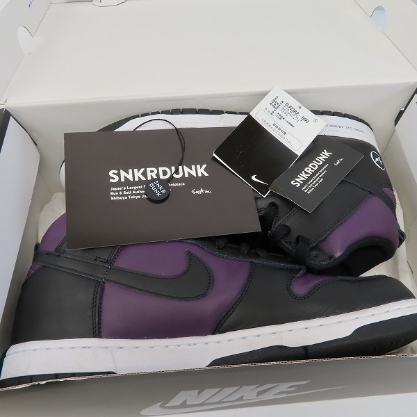 実際に弊社で買取させて頂いたNIKE×FRAGMENT DESIGN/ナイキ×フラグメントデザイン DUNK HI/F ダンクハイ 北京 DJ0382-600/30の画像 7枚目