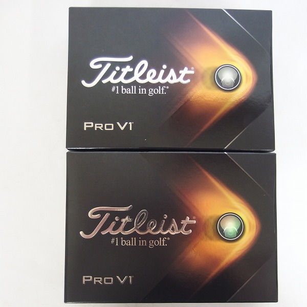 実際に弊社で買取させて頂いた【未使用】Titleist/タイトリスト PRO V1 2021年モデル ゴルフボール 2ダースの画像 2枚目