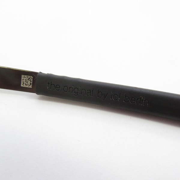 実際に弊社で買取させて頂いたic! berlin/アイシーベルリン メガネフレーム/眼鏡/アイウェア paxton ガンメタルの画像 4枚目