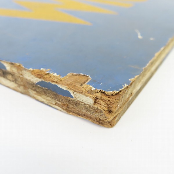 実際に弊社で買取させて頂いたWrangler/ラングラー ヴィンテージ/木製 we sell 看板/バナーの画像 5枚目