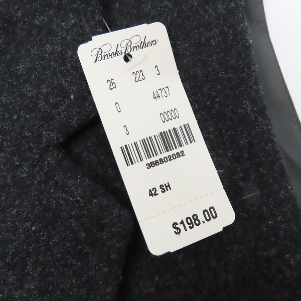 実際に弊社で買取させて頂いた【未使用含む】Brooks Brothers/ブルックスブラザーズ ウールジレ/ベスト 42S/42R 3点セットの画像 4枚目