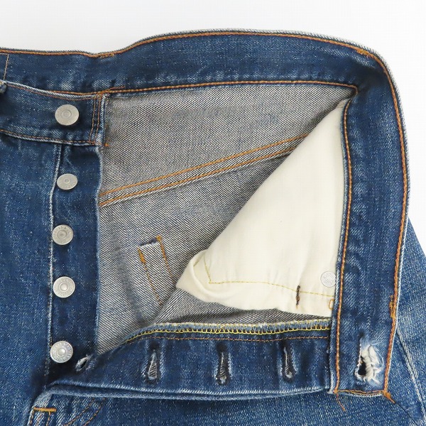 実際に弊社で買取させて頂いたLevis/リーバイス 501 両面BIG E/不均等V/刻印6/フライ刻印E ヴィンテージ デニムパンツの画像 3枚目