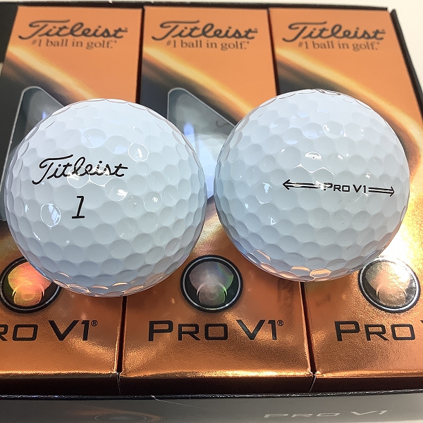実際に弊社で買取させて頂いた【未使用】Titleist/タイトリスト PRO V1 ホワイト ゴルフボール 2ダースの画像 1枚目