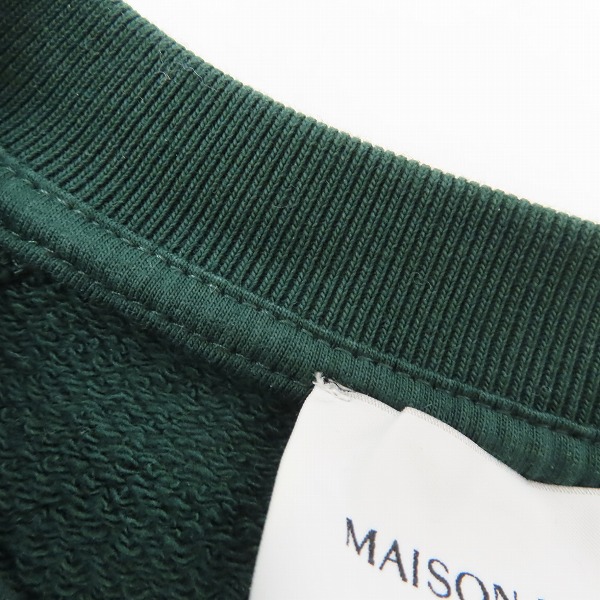 実際に弊社で買取させて頂いたMAISON KITSUNE/メゾンキツネ AllRight Fox Patch Classic Crew Sweat/クルーネックスウェット HM00323KM0001/XLの画像 7枚目