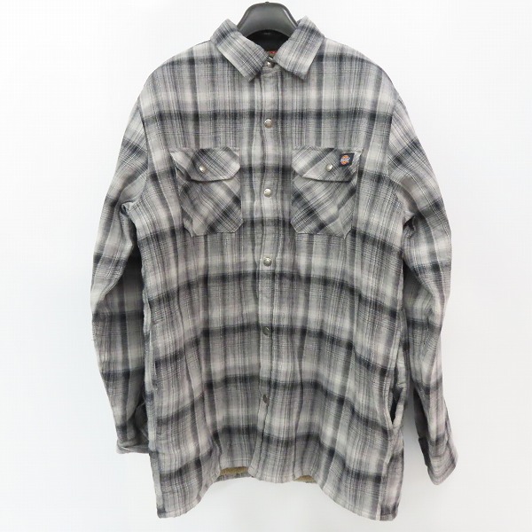 実際に弊社で買取させて頂いたDickies/ディッキーズ BUILT TO WORK シェルパライン シャツジャケット プレイドチェック/L