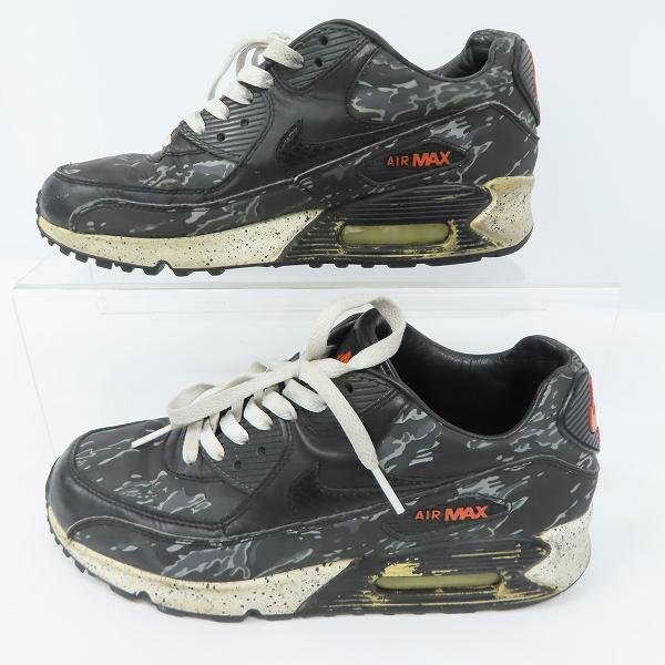 実際に弊社で買取させて頂いたNIKE×ATMOS/ナイキ×アトモス AIR MAX 90 PREMIUM スニーカー ブラック タイガー カモ 333888-024/24.5の画像 3枚目