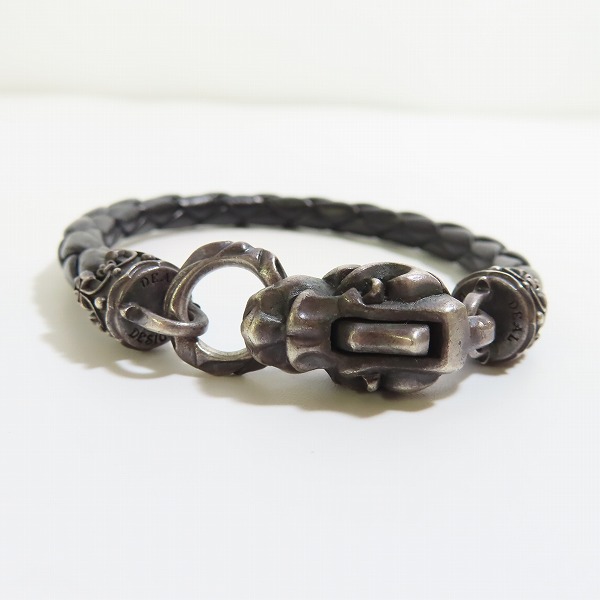 実際に弊社で買取させて頂いたDEAL DESIGN/ディールデザイン クリップライオン レザーブレスレット